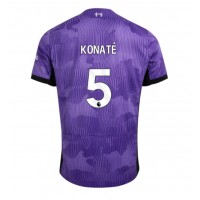 Camisa de Futebol Liverpool Ibrahima Konate #5 Equipamento Alternativo 2023-24 Manga Curta
